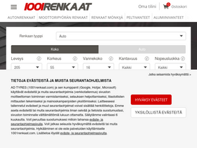 '1001renkaat.com' screenshot