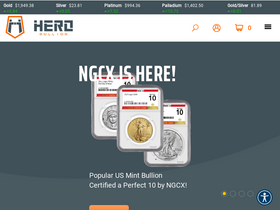 'herobullion.com' screenshot