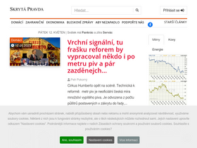 'skrytapravda.cz' screenshot