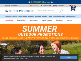 'positivepromotions.com' screenshot