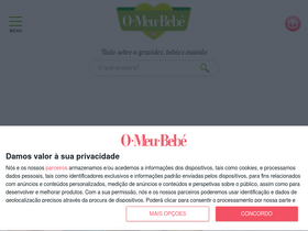 'omeubebe.com' screenshot