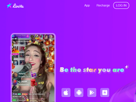 'liveme.com' screenshot