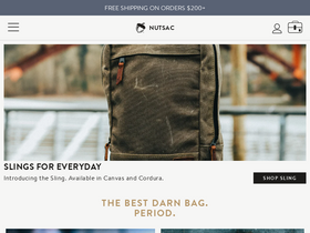 Nutsac homepage screenshot