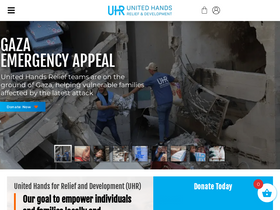 'uhrelief.org' screenshot