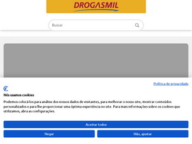 'drogasmil.com.br' screenshot