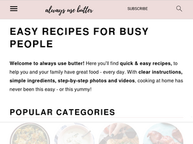 'alwaysusebutter.com' screenshot