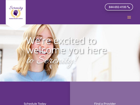 'serenitymentalhealthcenters.com' screenshot