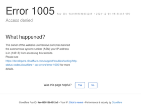 'elementevil.com' screenshot