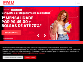 'fmu.br' screenshot