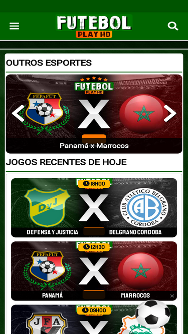 Concurrents de futebolplayhd.com - Top sites comme futebolplayhd