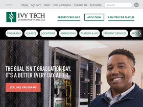 'myivy.ivytech.edu' screenshot