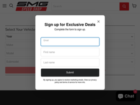 smgspeed.com homepage screenshot