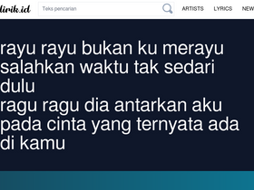 'lirik.id' screenshot