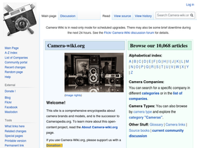 'camera-wiki.org' screenshot