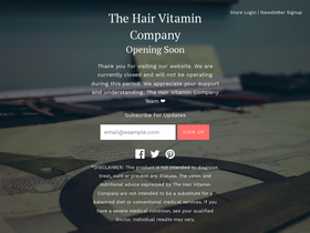 hairvitamincompany.com homepage screenshot