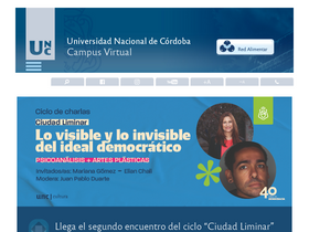 'listas.campusvirtual.unc.edu.ar' screenshot