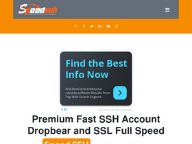 'speedssh.com' screenshot