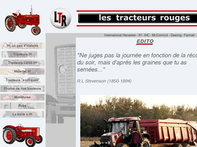 'lestracteursrouges.com' screenshot