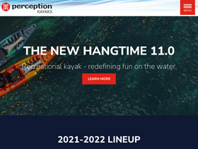 'perceptionkayaks.com' screenshot
