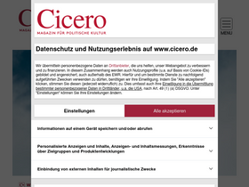 'cicero.de' screenshot