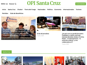 'opisantacruz.com.ar' screenshot