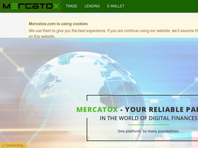 'mercatox.com' screenshot