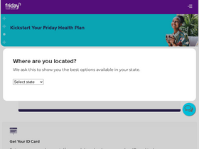 'fridayhealthplans.com' screenshot