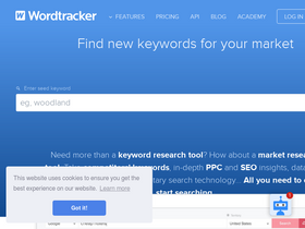 'wordtracker.com' screenshot