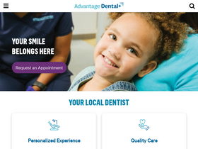 'advantagedental.com' screenshot