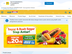 'klikindomaret.com' screenshot