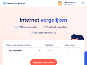 'internetvergelijk.nl' screenshot