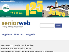 'seniorweb.ch' screenshot