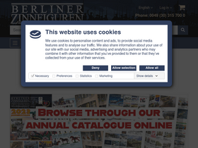 'zinnfigur.com' screenshot