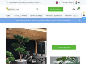 leopoldflora.com homepage screenshot