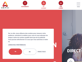 'arpej.fr' screenshot