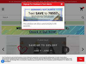 'dunhamssports.com' screenshot