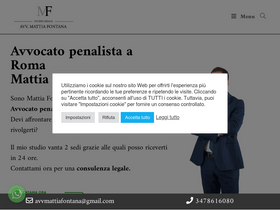 'avvocatomattiafontana.com' screenshot