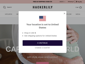 Hackerlily homepage screenshot
