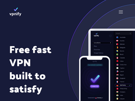 'vpnifyapp.com' screenshot