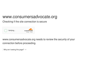 'consumersadvocate.org' screenshot