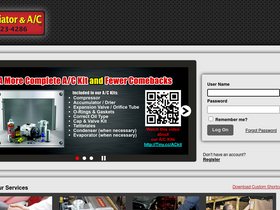 '1800radiator.com' screenshot