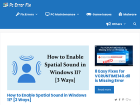 'pcerror-fix.com' screenshot