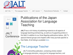 'jalt-publications.org' screenshot