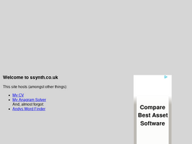 'ssynth.co.uk' screenshot