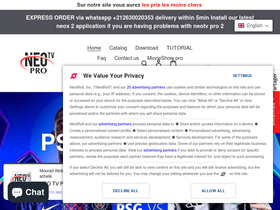 Neotvpro homepage screenshot