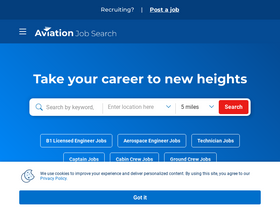 'aviationjobsearch.com' screenshot