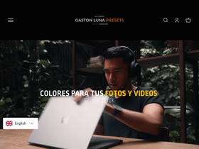 gastonlunapresets.com homepage screenshot