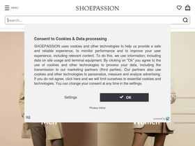'shoepassion.eu' screenshot