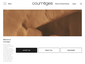'courreges.com' screenshot