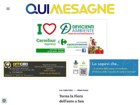 'quimesagne.it' screenshot